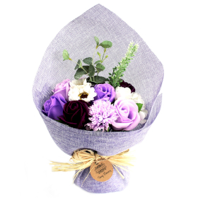 Fiore di Sapone Profumato, Bouquet di Fiori di Sapone con Cestino