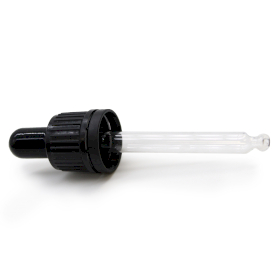 50x Pipette Nere per Bottiglie da 10 ml