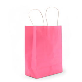 12x Sacchetti  di Carta 16x22x8 cm - Rosa 130g