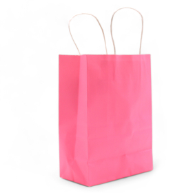 12x Sacchetti  di Carta 26x32x12 cm - Rosa 130g