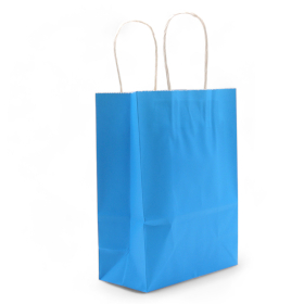 12x Sacchetti  di Carta 26x32x12 cm - Blu 130g