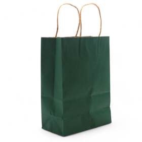 12x Sacchetti  di Carta 26x32x12 cm - Verde 130g