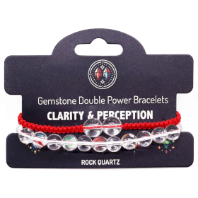 3x Doppio Power Bracelets - Quarzo di Rocca