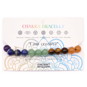 3x Braccialetti Chakra - 21 Pietre