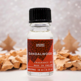 10x Fragranza 10ml - Legno di Sandalo (et. Natalizia)