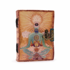 Block Notes in Pelle - Buddha Sette Chakra