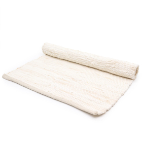 Tappeto Indiano in Cotone - 130x170cm - Crema