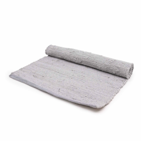 Tappeto Indiano in Cotone - 90x150cm - Grigio