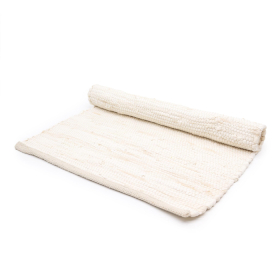 Tappeto Indiano in Cotone - 90x150cm - Crema