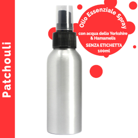 6x Olio Essenziale Spray 100ml - Patchouli (senza etichetta)