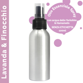 6x Olio Essenziale Spray 100ml - Lavanda e Finocchio (senza etichetta)