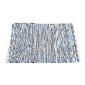 Tappeto in Cotone Riciclato e Iuta - 130x170cm - Blu