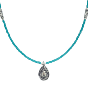 Collana Nepalese Extra Fine - Turchese & Goccia