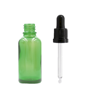 192x Bottiglie in Vetro Verde da 10ml con Pipette