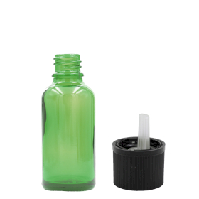 192x Bottiglie in Vetro Verde da 10ml con Tappi Sicurezza Bambini